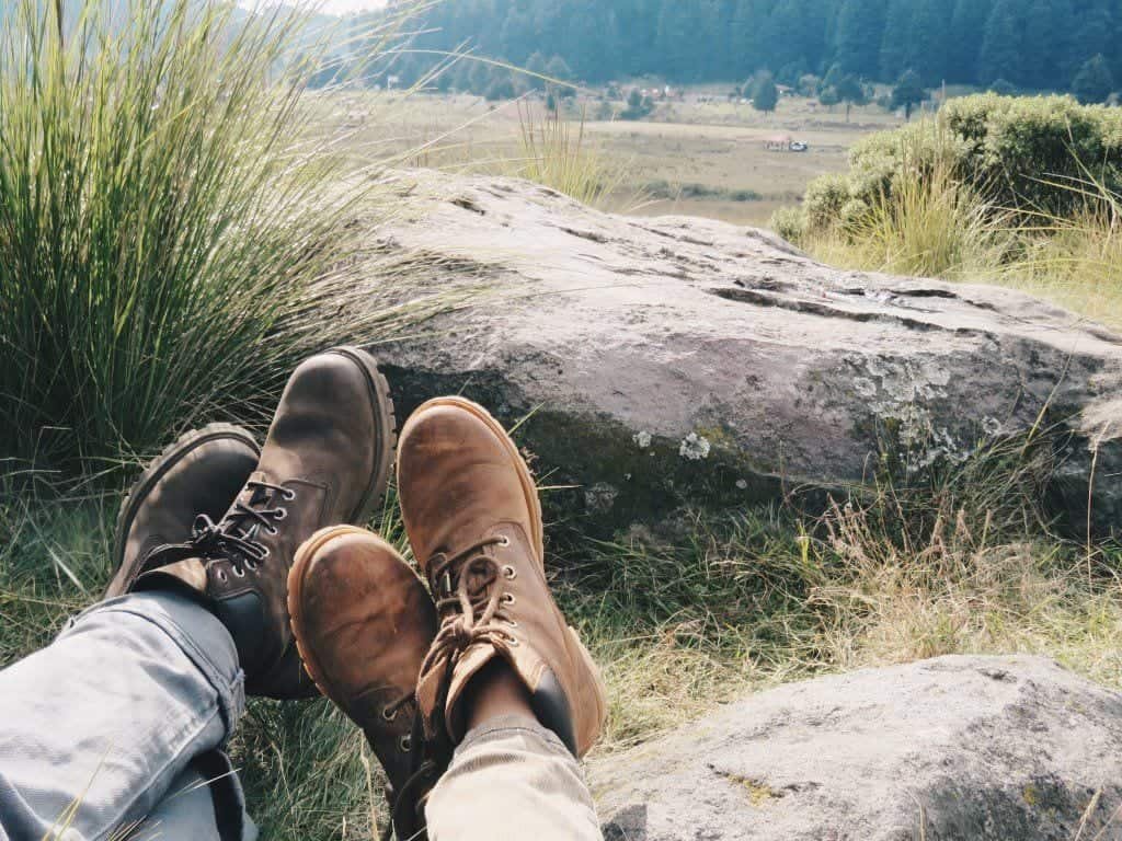 hiking boots in washing machine