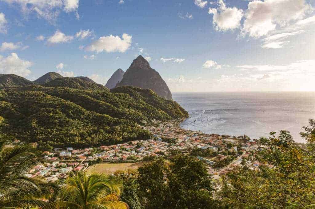 St Lucia The Pitons 