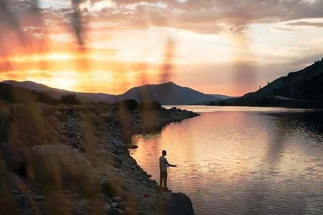 Natural lake in Colorado